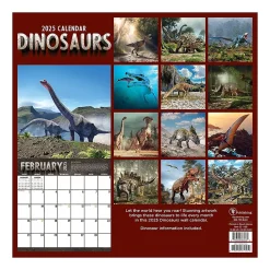 2025 Calendars|TF Publishing 2025 Dinosaurs 12" x 12" Monthly Wall Calendar (25-1139)