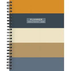 2025 Planners|TF Publishing 2025 Element Layers 6.5" x 8" Weekly & Monthly Planner, Paperboard Cover, Multicolor (25-9204)