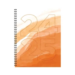 Academic Planners|TF Publishing 2024-2025 Elements Series Lava Wave 8.5" x 11" Academic Weekly & Monthly Planner, Paperboard Cover