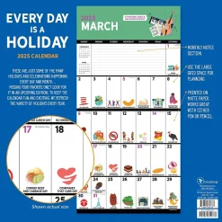 2025 Calendars|TF Publishing 2025 Every Day's A Holiday Wall 12" x 12" Monthly Wall Calendar (25-1108)