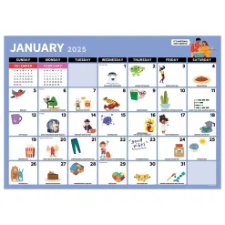 2025 Calendars|TF Publishing 2025 Every Day's A Holiday 12" x 17" Monthly Desk Pad Calendar (25-8500)