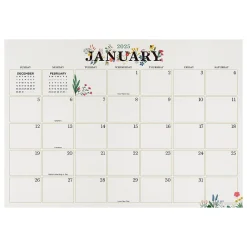 2025 Calendars|TF Publishing 2025 Floral 12" x 17" Monthly Desk Pad Calendar (25-8502)