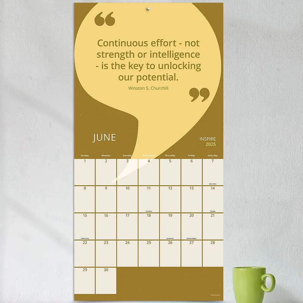 2025 Calendars|TF Publishing 2025 Inspire 12" x 12" Monthly Wall Calendar (25-1138)