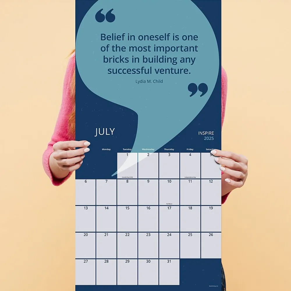 2025 Calendars|TF Publishing 2025 Inspire 12" x 12" Monthly Wall Calendar (25-1138)