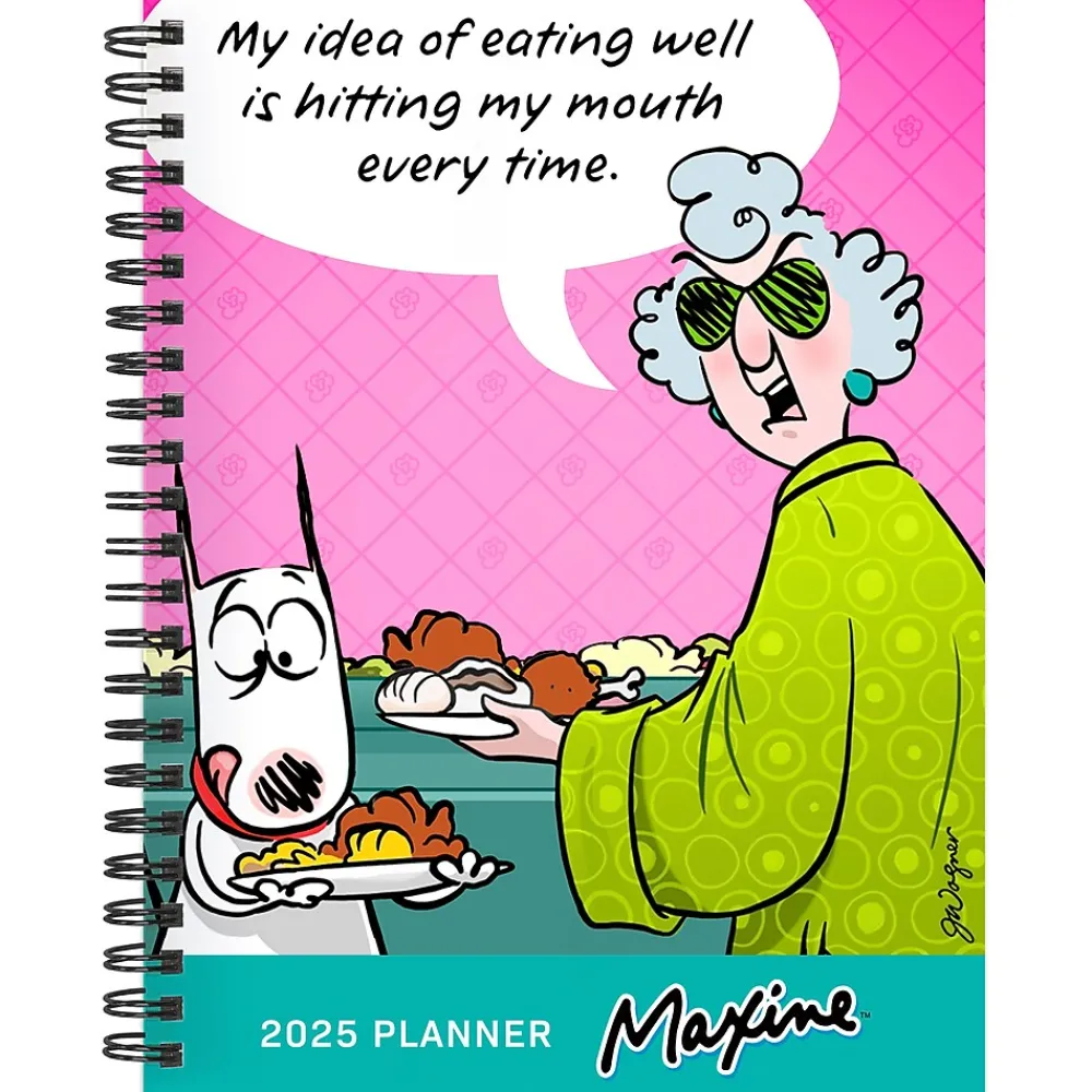 2025 Planners|TF Publishing 2025 Maxine 6.5" x 8" Weekly & Monthly Planner, Paperboard Cover, Multicolor (25-9228)