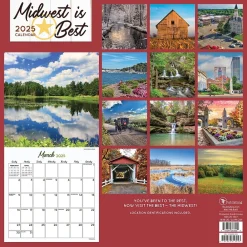 2025 Calendars|TF Publishing 2025 Midwest Is Best 12" x 12" Monthly Wall Calendar (25-1047)