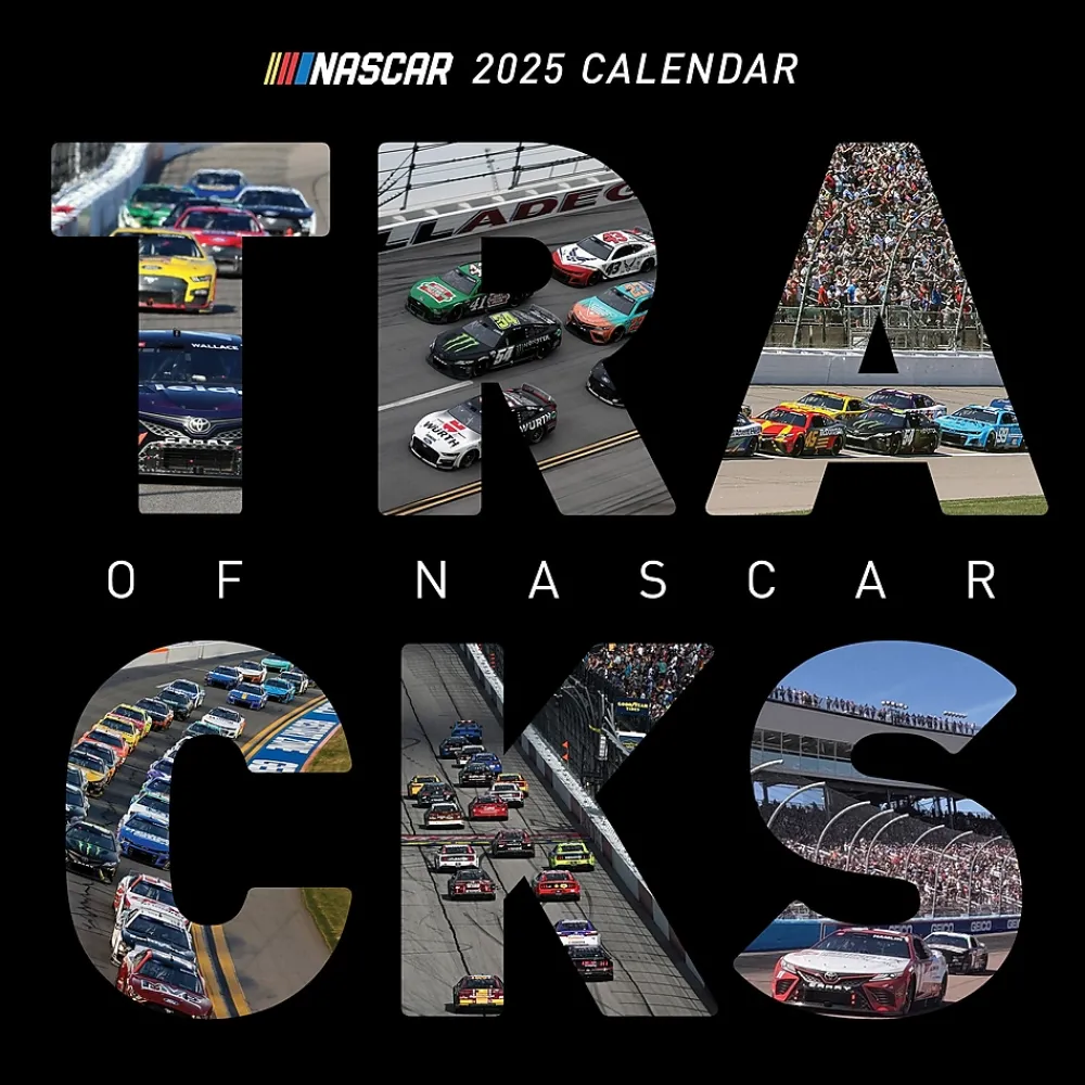 2025 Calendars|TF Publishing 2025 Nascar Tracks 12" x 12" Monthly Wall Calendar (25-1019)