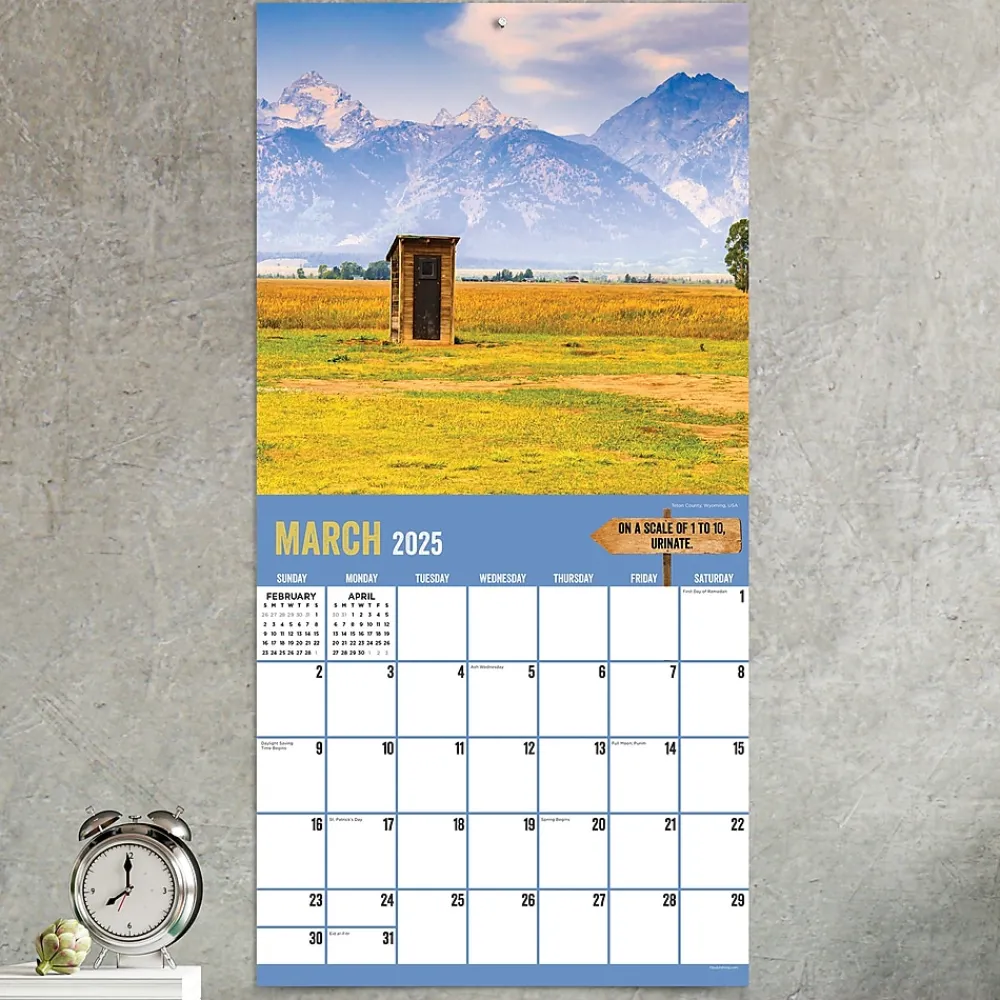 2025 Calendars|TF Publishing 2025 Outhouses 12" x 12" Monthly Wall Calendar (25-1048)