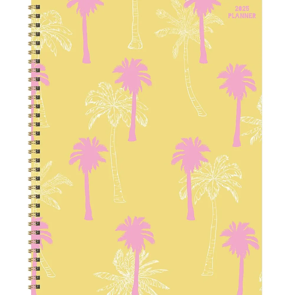2025 Planners|TF Publishing 2025 Palms & Sunshine 9" x 11" Weekly & Monthly Planner, Paperboard Cover, Multicolored (25-9716)