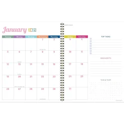 2025 Planners|TF Publishing 2025 Palms & Sunshine 9" x 11" Weekly & Monthly Planner, Paperboard Cover, Multicolored (25-9716)