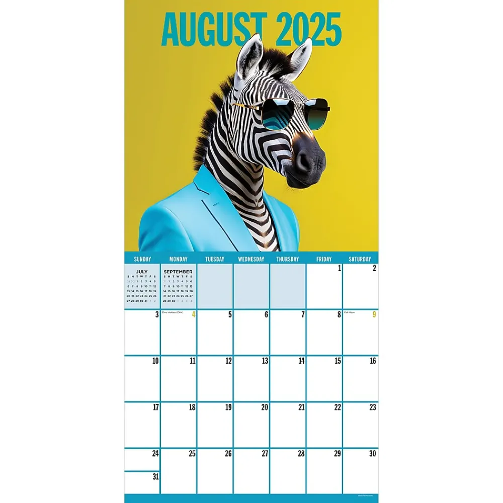 2025 Calendars|TF Publishing 2025 Pawsmopolitan 12" x 12" Monthly Wall Calendar (25-1122)