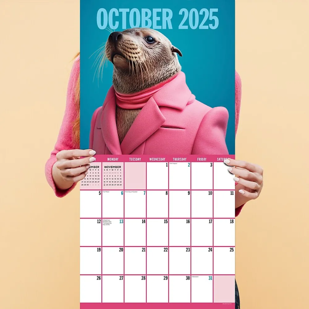 2025 Calendars|TF Publishing 2025 Pawsmopolitan 12" x 12" Monthly Wall Calendar (25-1122)