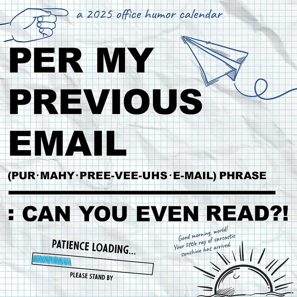 2025 Calendars|TF Publishing 2025 Per My Previous Email 7" x 7" Monthly Wall Calendar (25-2108)