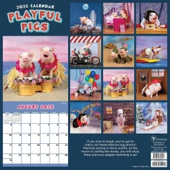 2025 Calendars|TF Publishing 2025 Playful Pigs 12" x 12" Monthly Wall Calendar (25-1023)