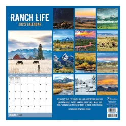 2025 Calendars|TF Publishing 2025 Ranch Life 12" x 12" Monthly Wall Calendar (25-1042)