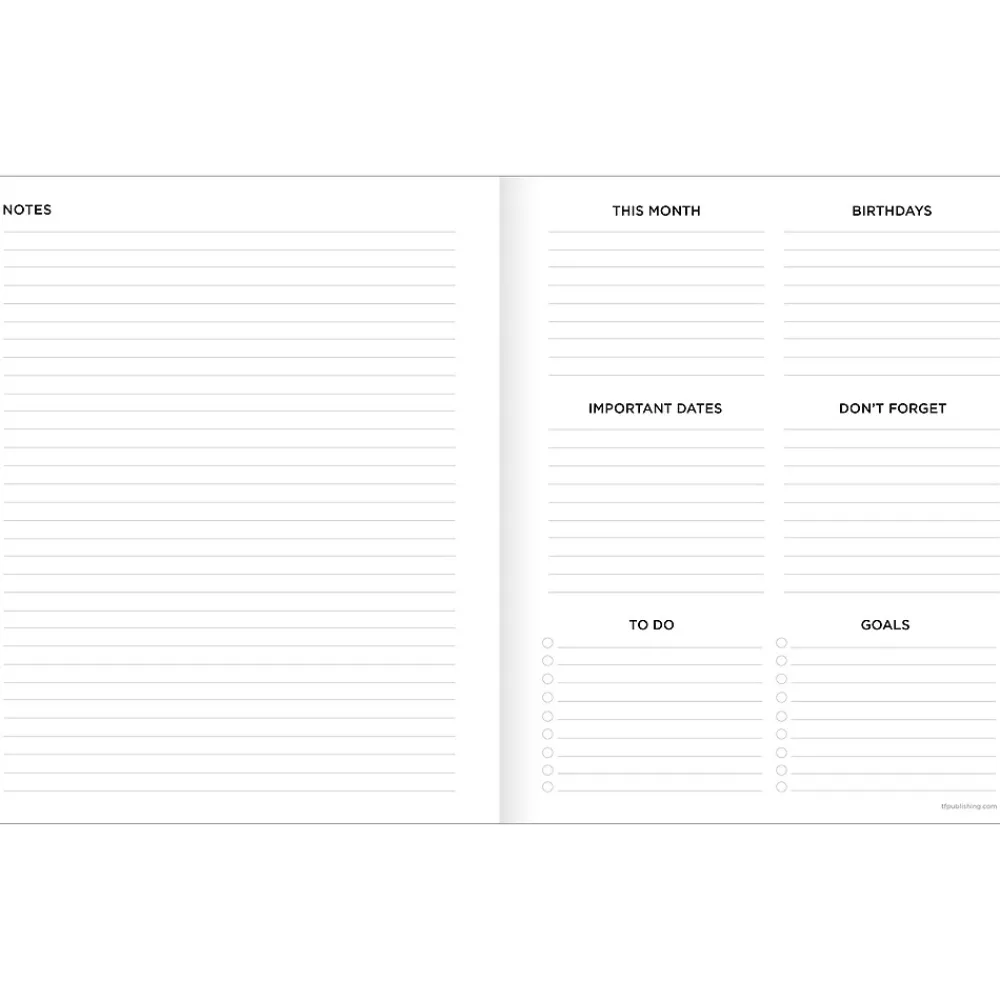 Academic Planners|TF Publishing 2024-2025 Scandinavian Symbols 6.5" x 8" Academic Monthly Planner, Paperboard Cover, Multicolor (AY25-4212)