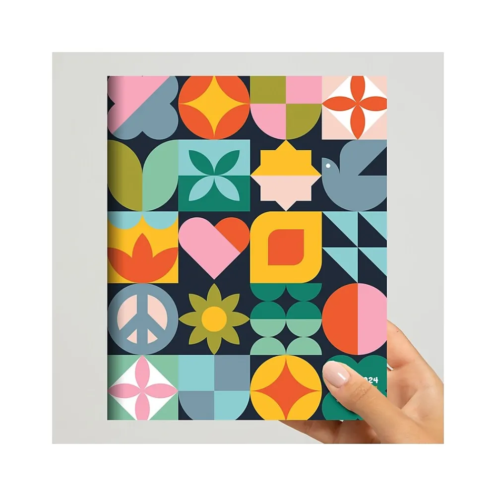 Academic Planners|TF Publishing 2024-2025 Scandinavian Symbols 6.5" x 8" Academic Monthly Planner, Paperboard Cover, Multicolor (AY25-4212)