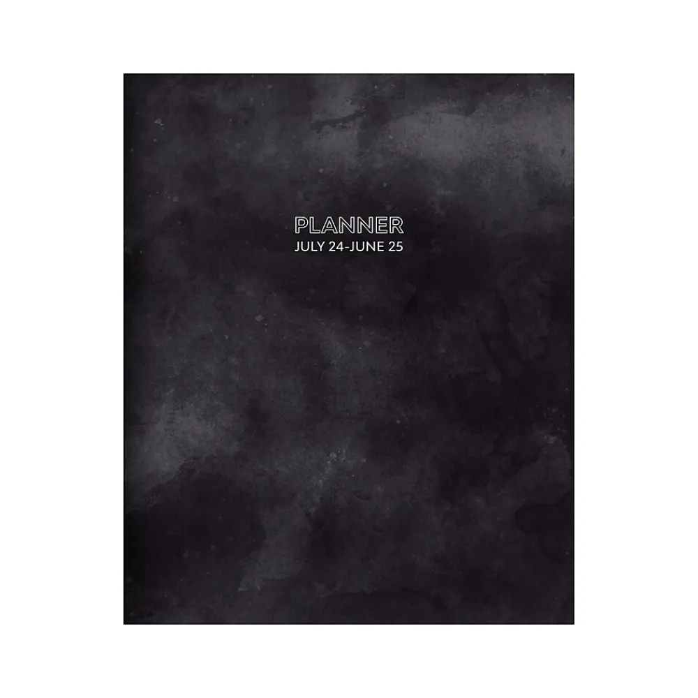 Academic Planners|TF Publishing 2024-2025 Slate 9" x 11" Academic Monthly Planner, Paperboard Cover, Black/Gray (AY25-4512)