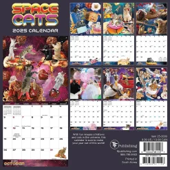 2025 Calendars|TF Publishing 2025 Space Cats 7" x 7" Monthly Wall Calendar (25-2009)
