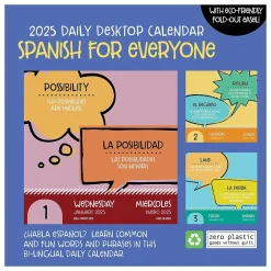 2025 Calendars|TF Publishing 2025 Spanish for Everyone 5.25" x 5.25" Day-to-Day Calendar (25-3020)