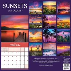 2025 Calendars|TF Publishing 2025 Sunsets 12" x 12" Monthly Wall Calendar (25-1028)