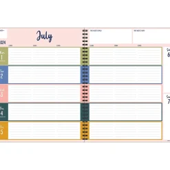 Academic Planners|TF Publishing 2024-2025 Teacher 8.5" x 11" Academic Weekly & Monthly Planner, Paperboard Cover, Multicolor