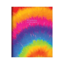 Academic Planners|TF Publishing 2024-2025 Tie-Dye 6.5" x 8" Academic Monthly Planner, Paperboard Cover, Multicolor (AY25-4214)