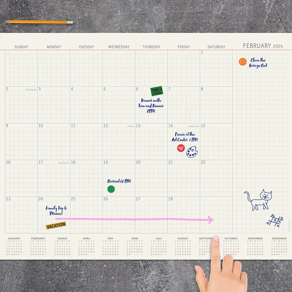 2025 Calendars|TF Publishing 2025 Vintage Professional 17" x 22" Monthly Desk Pad Calendar (25-8204)