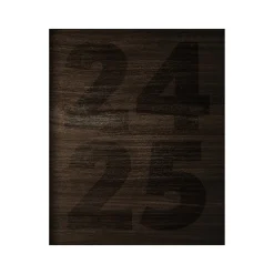 Academic Planners|TF Publishing 2024-2025 Walnut Wood 6.5" x 8" Academic Monthly Planner, Paperboard Cover, Brown (AY25-4216)