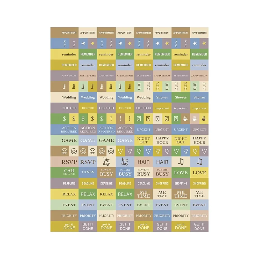 Academic Planners|TF Publishing 2024-2025 White Lotus Series Byzantine Tile 8.5" x 11" Academic Weekly & Monthly Planner, Paperboard Cover