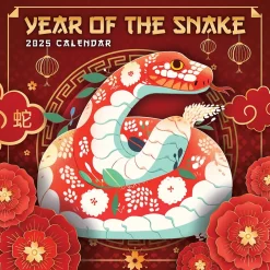 2025 Calendars|TF Publishing 2025 Year of the Snake 12" x 12" Monthly Wall Calendar (25-1136)