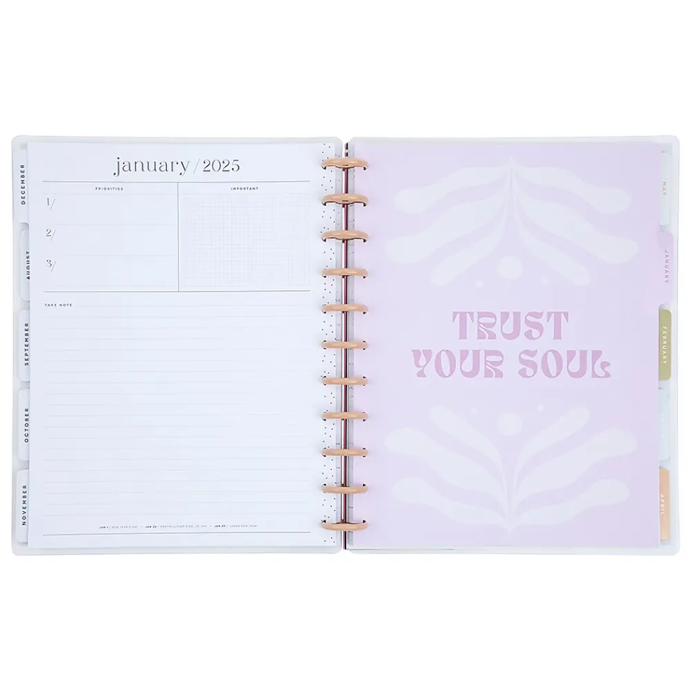 Academic Planners|The Happy Planner 2024-2025 Desert Thistle 8.5" x 11" Academic Weekly & Monthly Planner, Plastic Cover, Multicolor