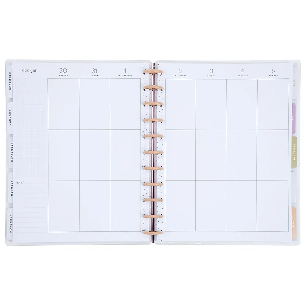 Academic Planners|The Happy Planner 2024-2025 Desert Thistle 8.5" x 11" Academic Weekly & Monthly Planner, Plastic Cover, Multicolor