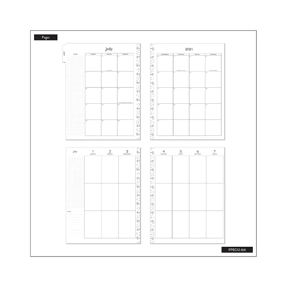 Academic Planners|The Happy Planner 2024-2025 Desert Thistle 8.5" x 11" Academic Weekly & Monthly Planner, Plastic Cover, Multicolor