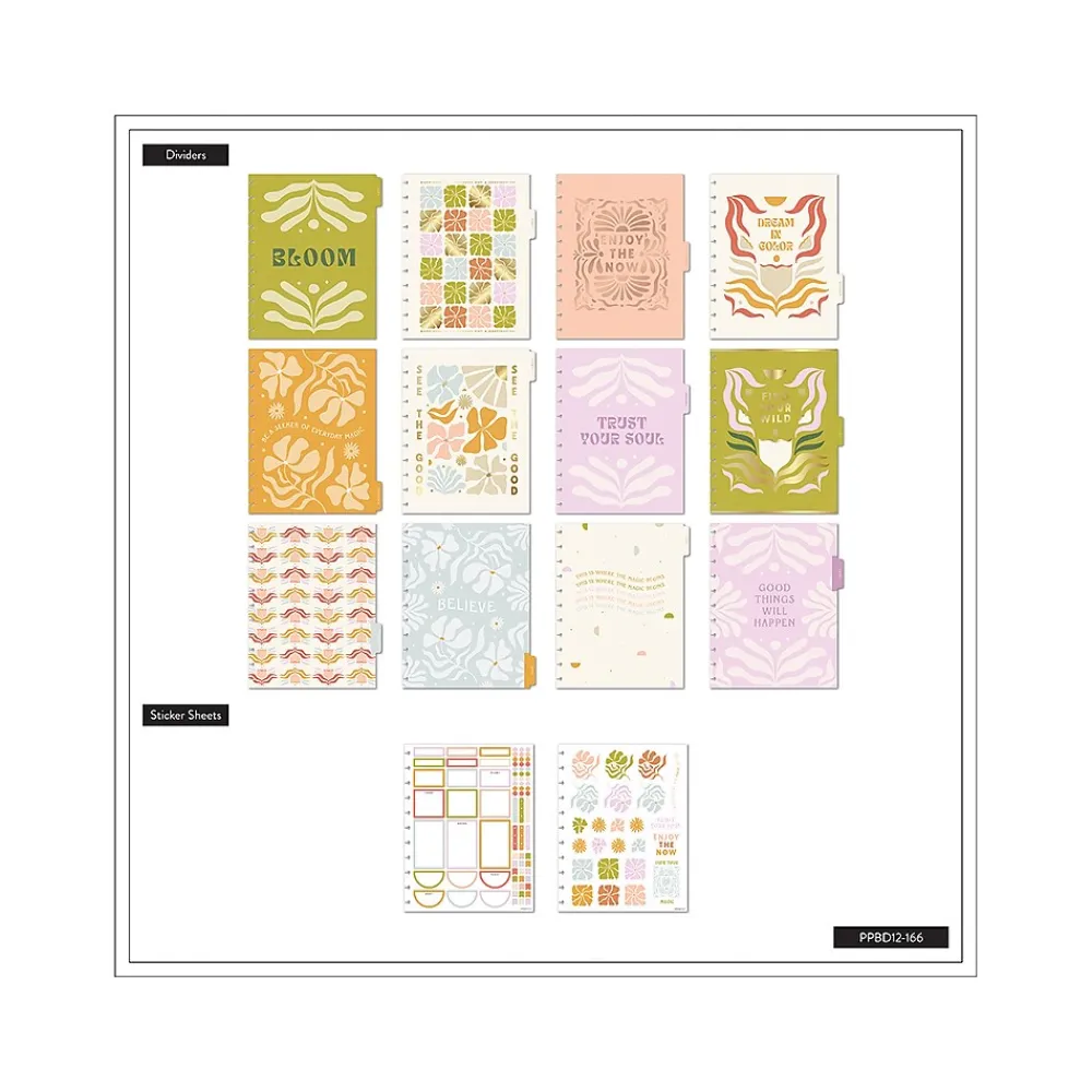 Academic Planners|The Happy Planner 2024-2025 Desert Thistle 8.5" x 11" Academic Weekly & Monthly Planner, Plastic Cover, Multicolor