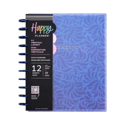 Academic Planners|The Happy Planner 2024-2025 Exotic Borders 8.5" x 11" Academic Weekly & Monthly Planner, Plastic Cover, Blue (PPBD12-167)