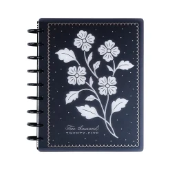 2025 Planners|The Happy Planner 2025 Ink & Ivy 7" x 9.25" Weekly & Monthly Planner, Plastic Cover, Black/White (PPCD12-566)