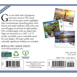 2025 Calendars|Willow Creek 2025 America the Beautiful 5.4" x 6.2" Day-to-Day Calendar (40577)