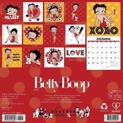 2025 Calendars|Willow Creek 2025 Betty Boop 7" x 7" Yearly Wall Calendar (48047)