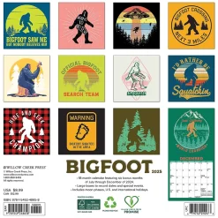 2025 Calendars|Willow Creek 2025 Bigfoot 7" x 7" Yearly Wall Calendar (48658)