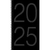 2025 Planners|Willow Creek 2025 Black 3.5" x 6.5" Weekly Planner (48535)