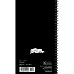 2025 Planners|Willow Creek 2025 Black 3.5" x 6.5" Weekly Planner (48535)