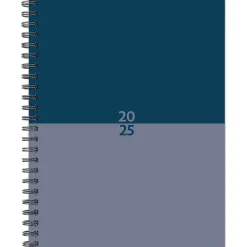 2025 Planners|Willow Creek 2025 Blue Duotone 6.5" x 8.5" Weekly Planner Cover, Blue/Gray (47316)