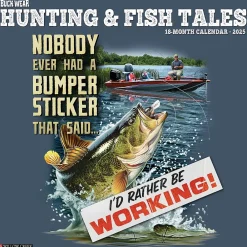 2025 Calendars|Willow Creek 2025 Buck Wear's Hunting & Fishing Tales 12" x 12" Yearly Wall Calendar (41970)