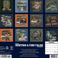 2025 Calendars|Willow Creek 2025 Buck Wear's Hunting & Fishing Tales 12" x 12" Yearly Wall Calendar (41970)