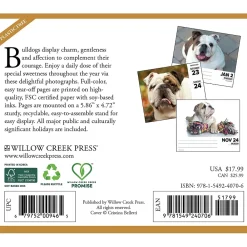 2025 Calendars|Willow Creek 2025 Bulldogs 6" x 5.5" Day-to-Day Calendar, Multicolor (40706)