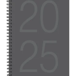 2025 Planners|Willow Creek 2025 Charcoal Gray 6.5" x 8.5" Weekly & Monthly Planner Cover (48825)