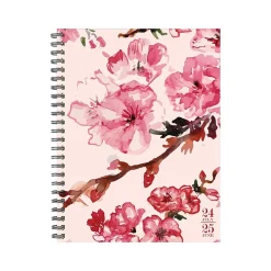 Academic Planners|Willow Creek 2024-2025 Cherry Blossom 6.5" x 8.5" Academic Weekly & Monthly Planner, Paper Cover, Multicolor (47439)