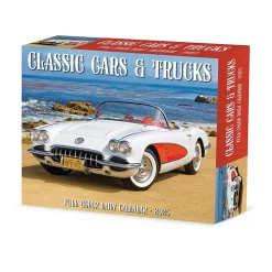 2025 Calendars|Willow Creek 2025 Classic Cars & Trucks 6" x 5.5" Day-to-Day Calendar, Multicolor (40744)