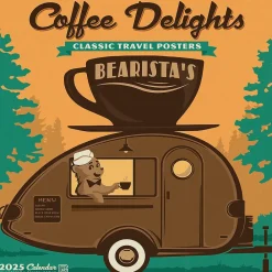 2025 Calendars|Willow Creek 2025 Coffee Delights Art 12" x 12" Monthly Wall Calendar (42502)